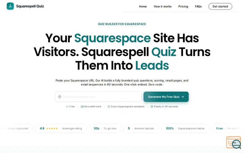 Screenshot of SQUARESPELL