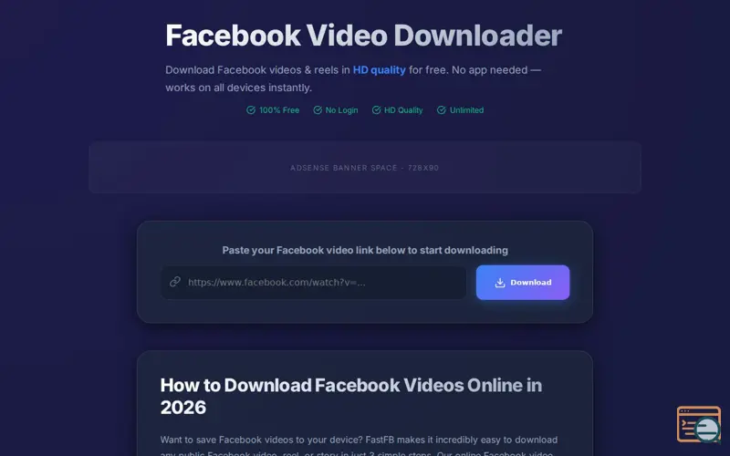 Screenshot of FastFB