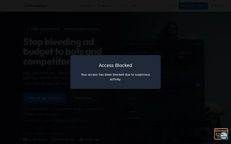 Screenshot of AdProtektor