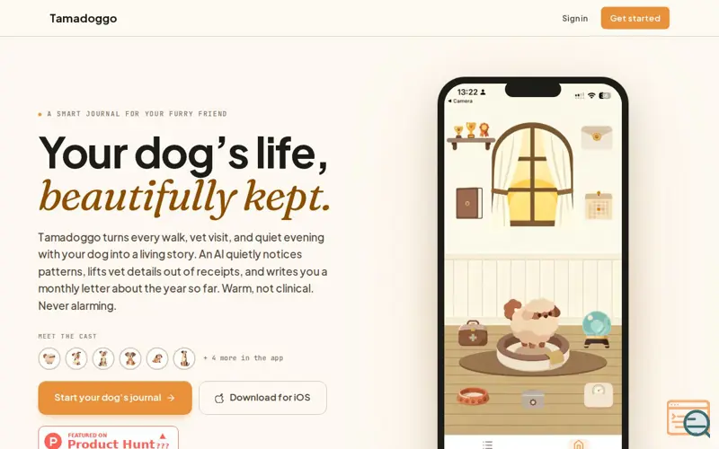 Screenshot of Tamadoggo