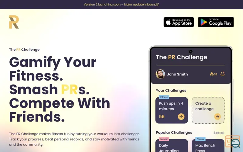 Screenshot of The PR Challenge