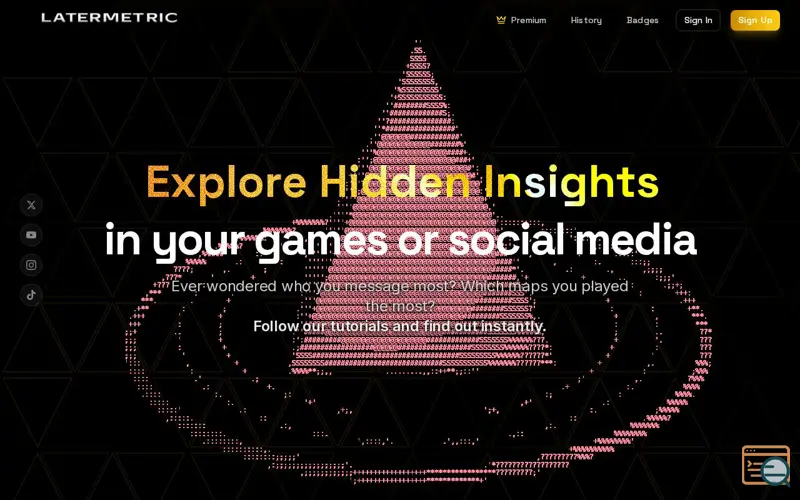 Screenshot of Latermetric