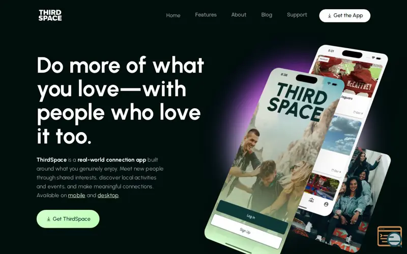 Screenshot of ThirdSpace