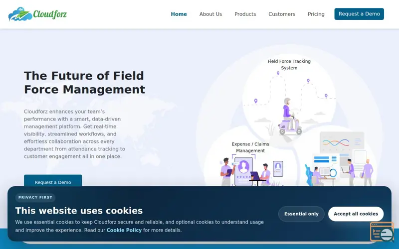 Screenshot of Cloudforz
