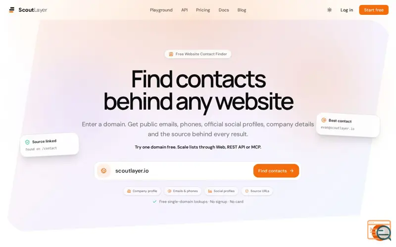 Screenshot of Business Intelligence Data Layer — ScoutLayer
