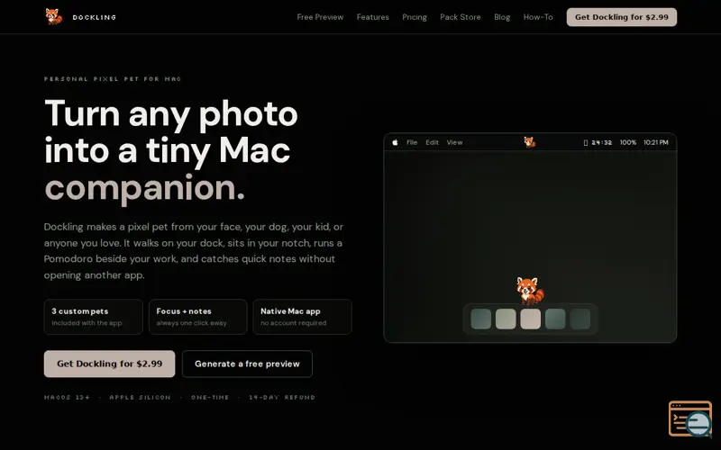 Screenshot of Dockling
