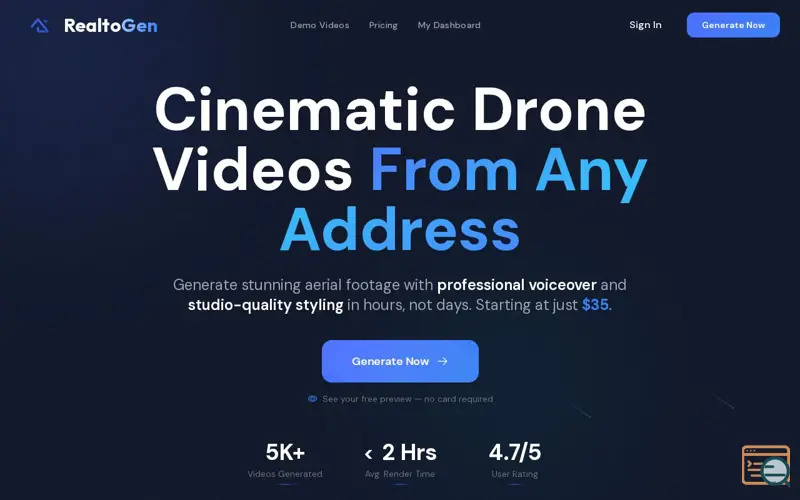 Screenshot of RealtoGen
