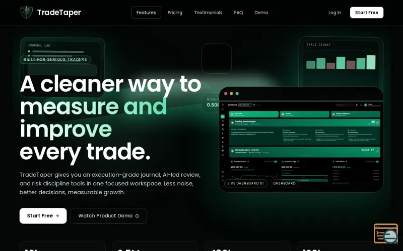Screenshot of Trade Taper
