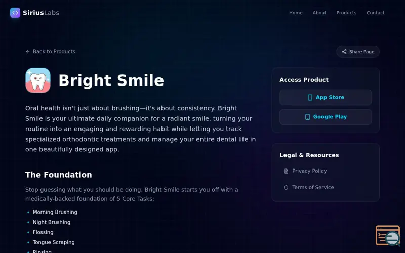 Screenshot of Bright Smile - Dental Habit Tracker