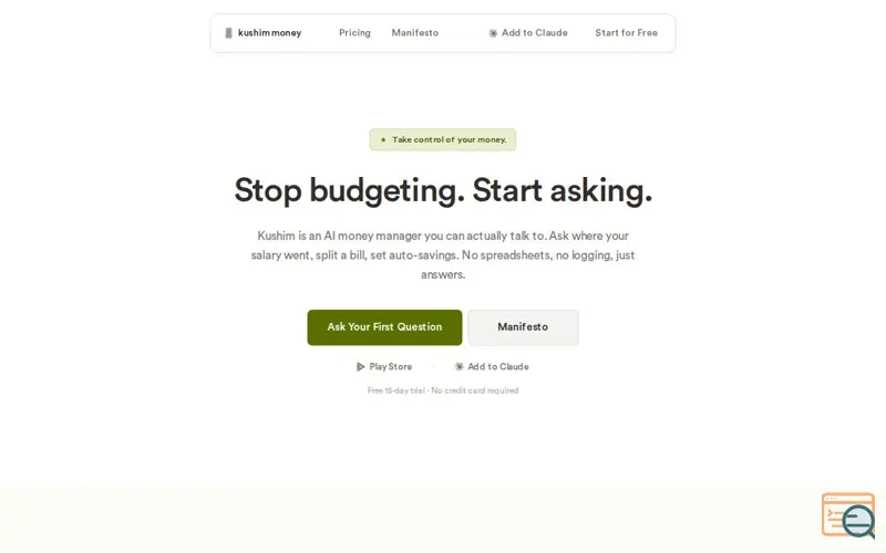 Screenshot of Kushim Money
