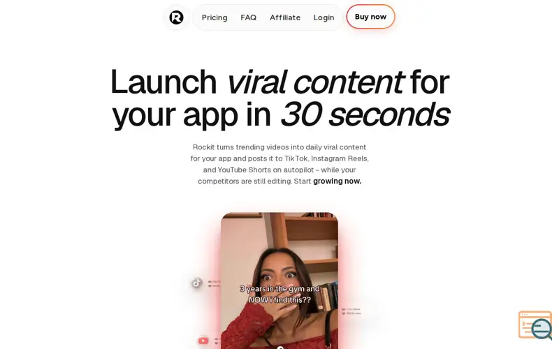 Screenshot of Rockit 