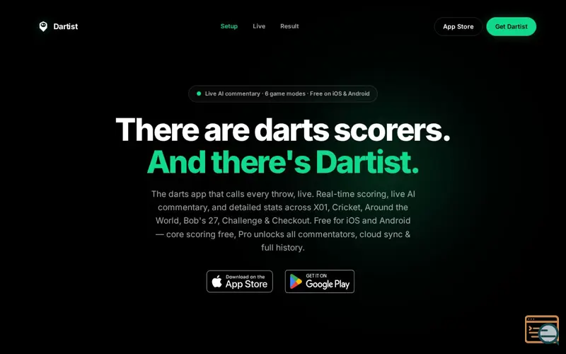 Screenshot of Dartist