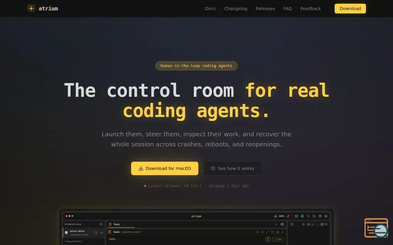 Screenshot of atrium