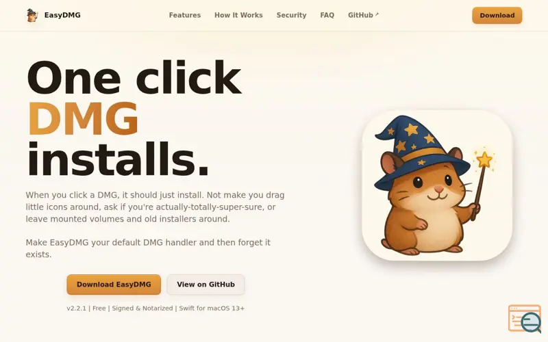 Screenshot of EasyDMG