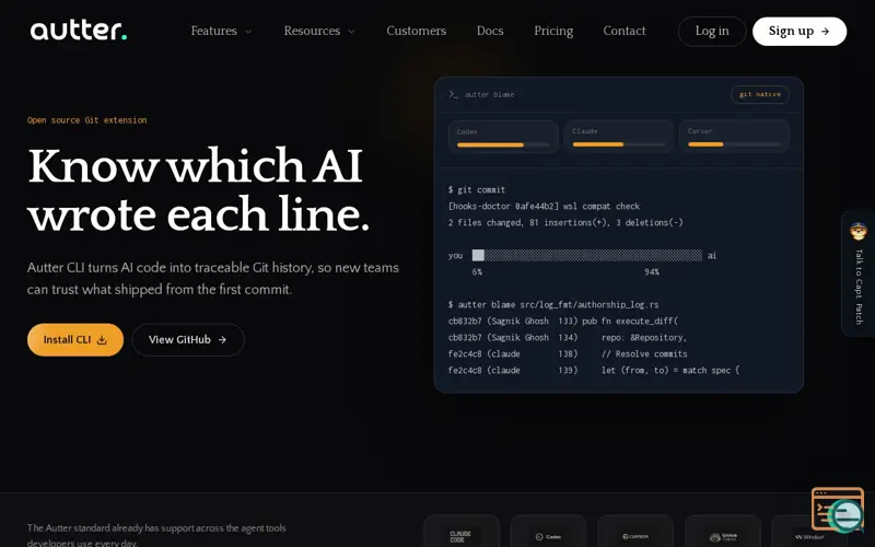 Screenshot of Autter
