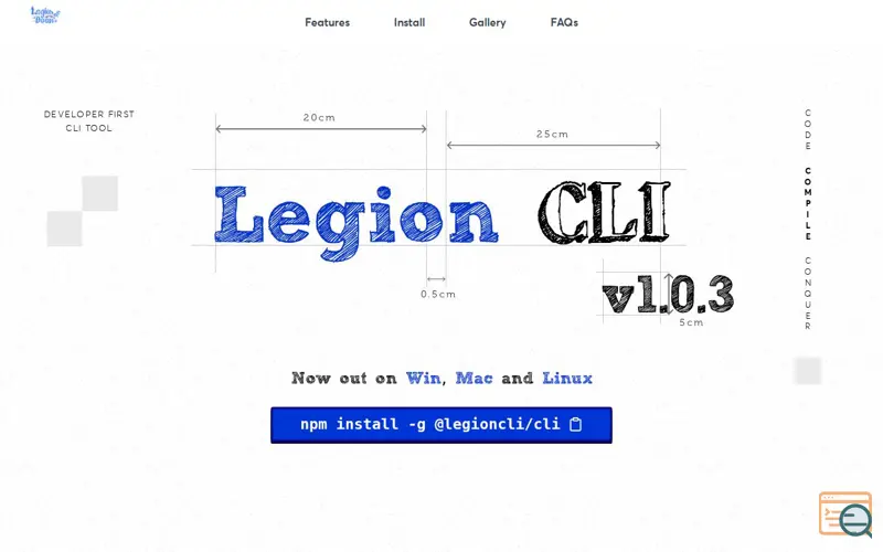 Screenshot of Legion CLI