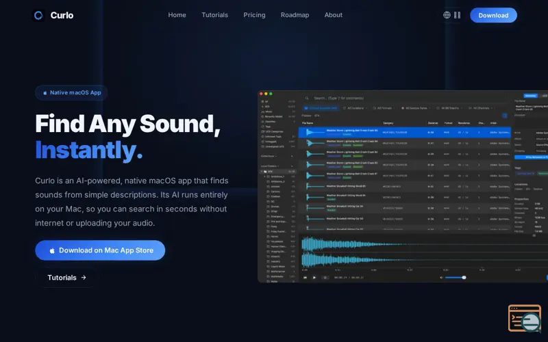 Screenshot of Curlo
