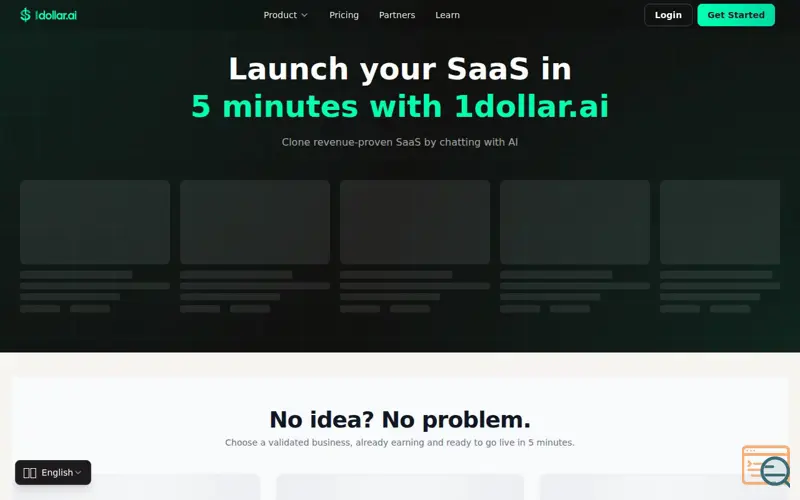 Screenshot of 1Dollar.ai