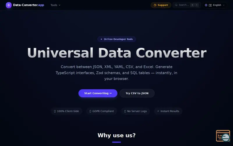 Screenshot of Data-Converter.app