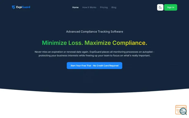 Screenshot of ExpiGuard