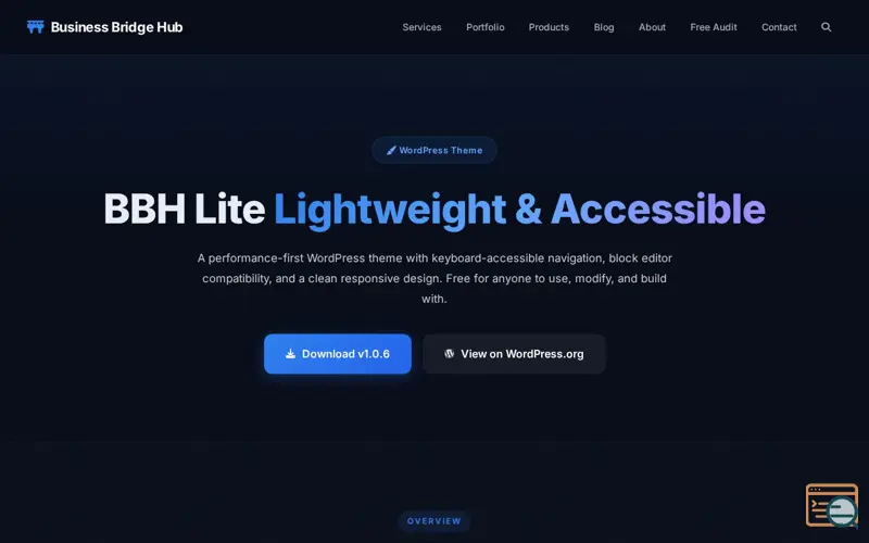 Screenshot of BBH Lite - WordPress Theme