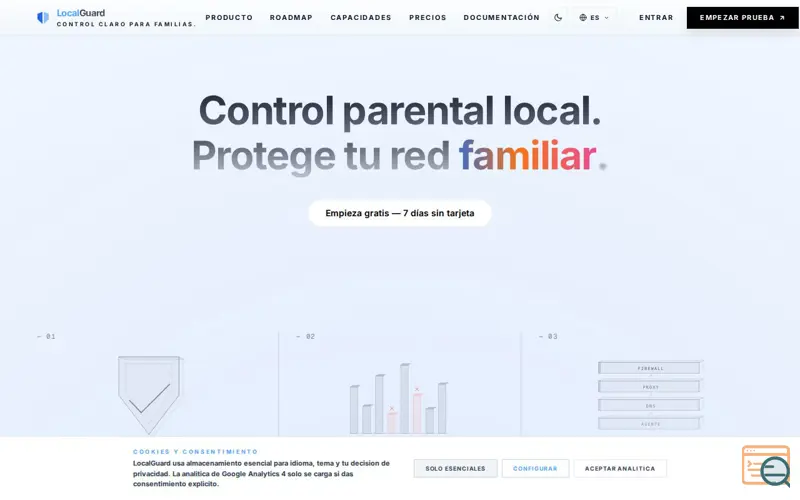 Screenshot of LocalGuard