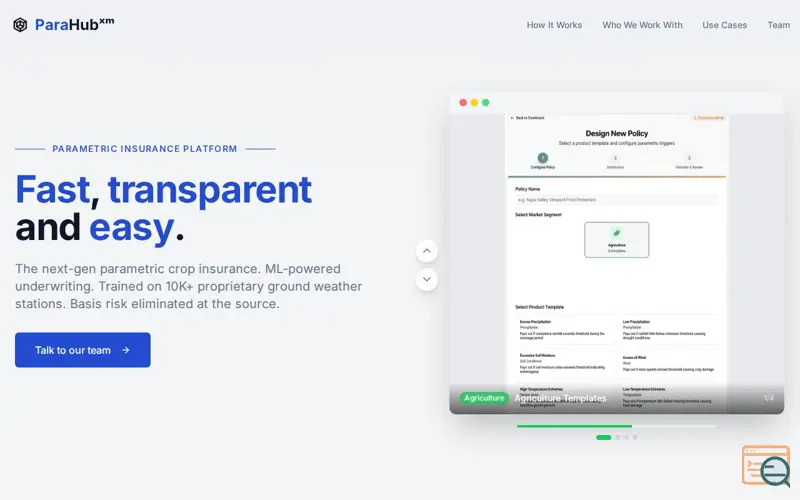 Screenshot of ParaHubXM
