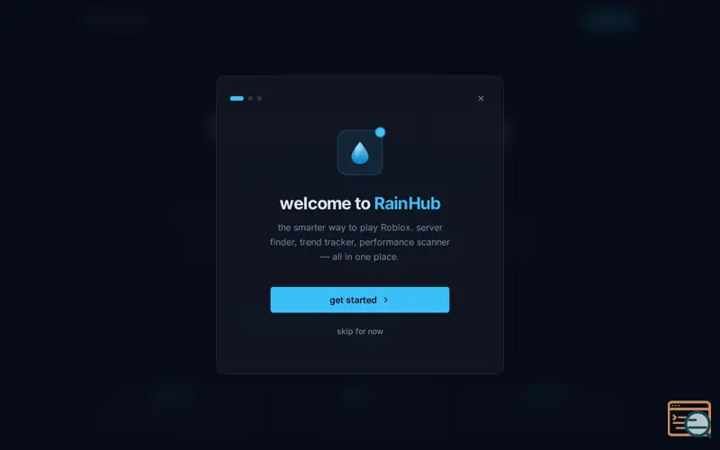 Screenshot of RainHub