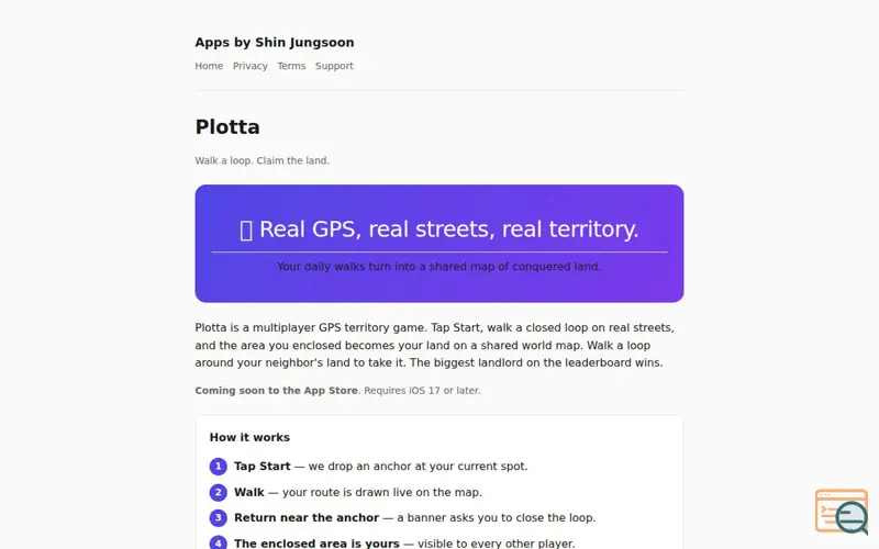 Screenshot of Plotta