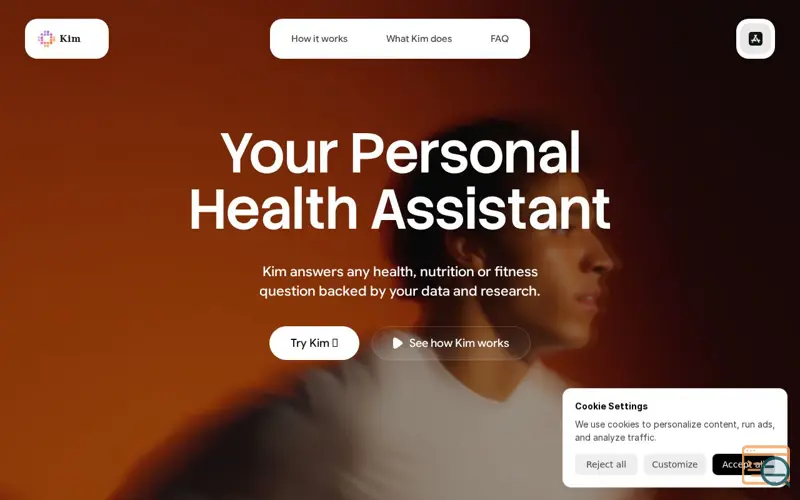 Screenshot of Kim Personal Health Assistant