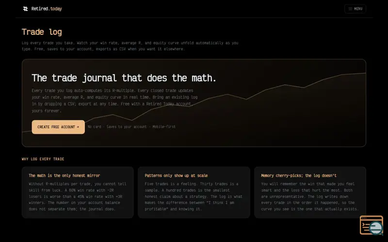 Screenshot of Retired