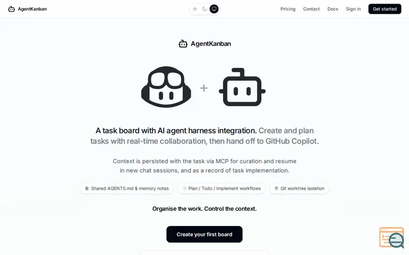 Screenshot of AgentKanban for VS Code