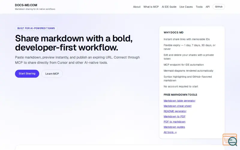 Screenshot of Docs MD