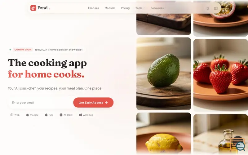 Screenshot of Fond