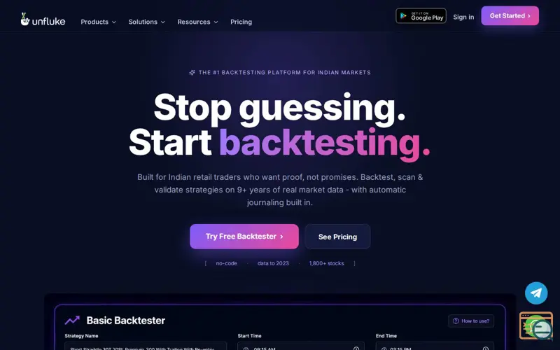 Screenshot of Unfluke