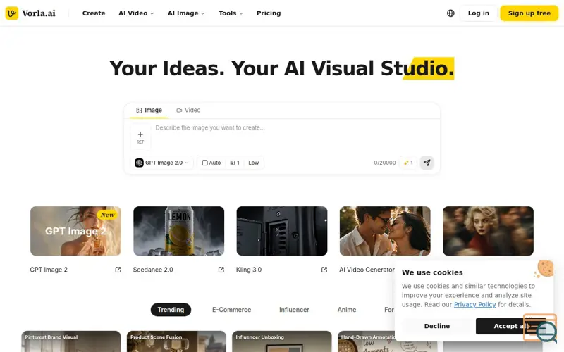 Screenshot of Vorla AI