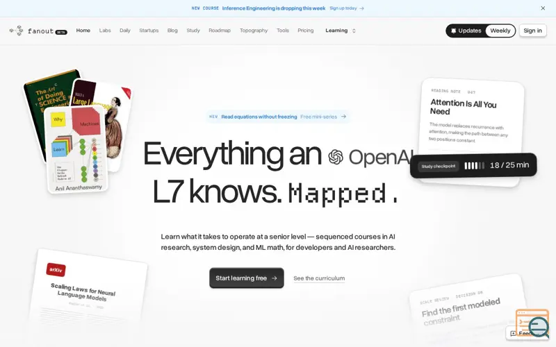 Screenshot of Fanout