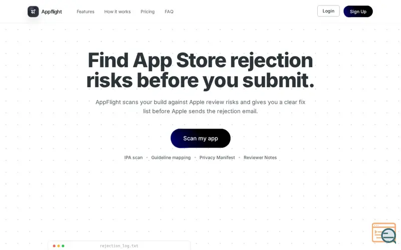 Screenshot of Appflight