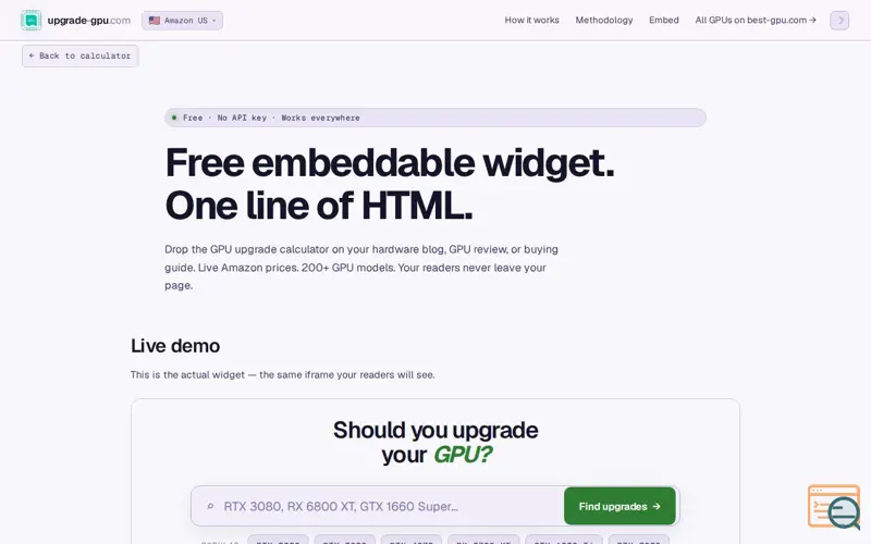 Screenshot of upgrade-gpu.com