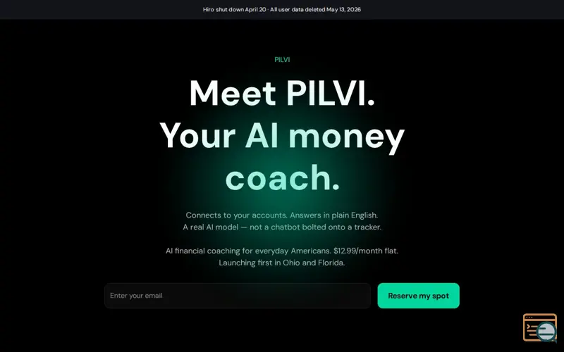 Screenshot of PILVI