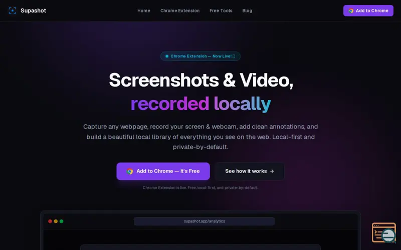 Screenshot of Supashot