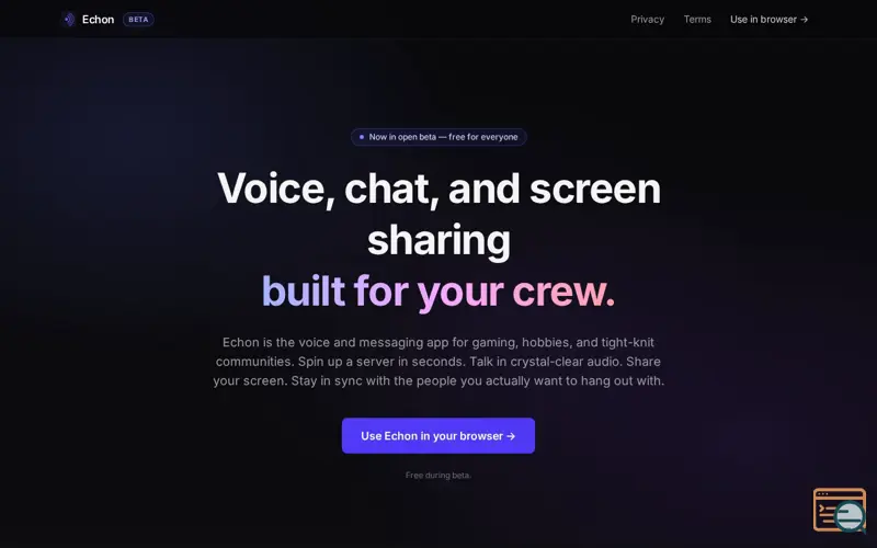 Screenshot of Echon