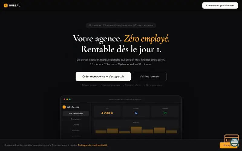 Screenshot of Bureau