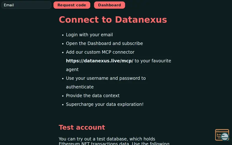 Screenshot of Datanexus.center