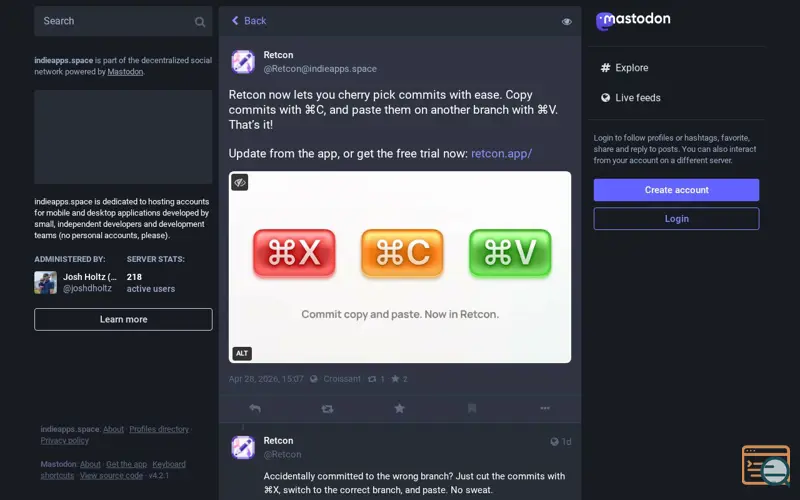 Screenshot of Indieapps