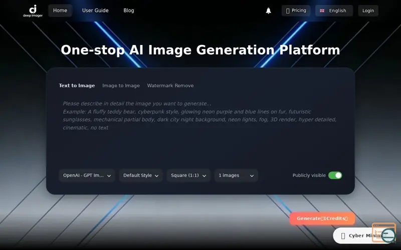 Screenshot of deep-imager
