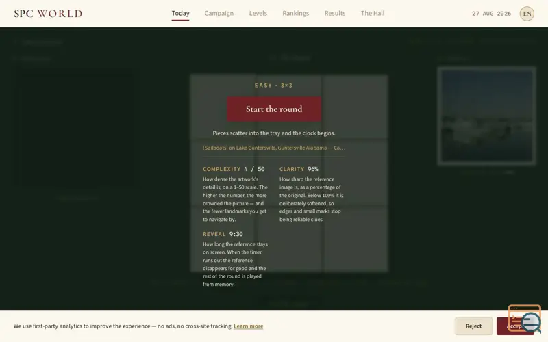 Screenshot of SPC World