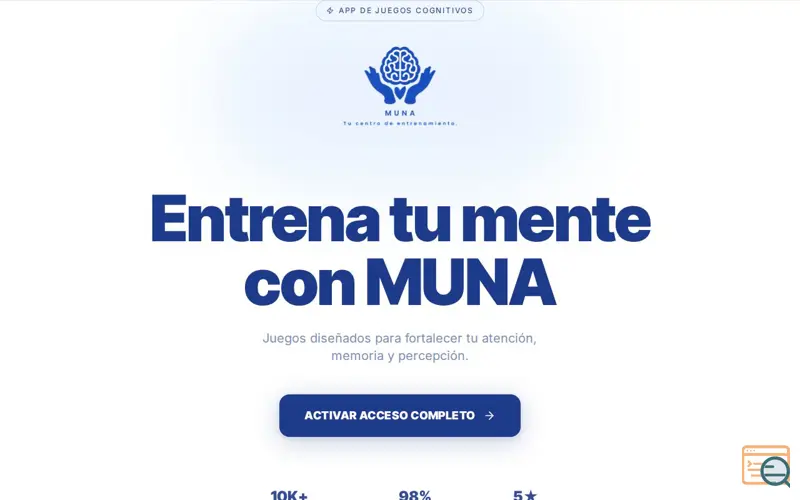 Screenshot of MUNA: Centro de Entrenamiento