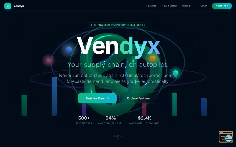 Screenshot of vendyx AI