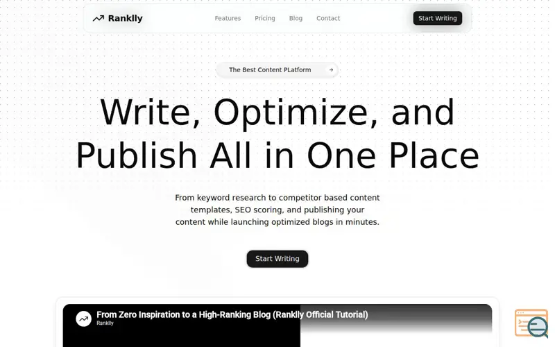 Screenshot of Ranklly